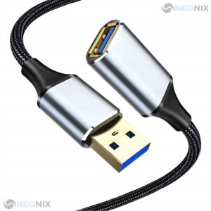 Kabel Przedłużacz Usb 3.0 Do Komputera Usba-usba 2m Szybkości Ładowania