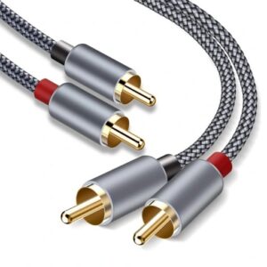Kabel Przewód Audio 2rca Do 2rca Cinch Redukcja Szumów 2m